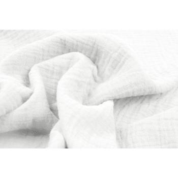 Musselin Material weiß